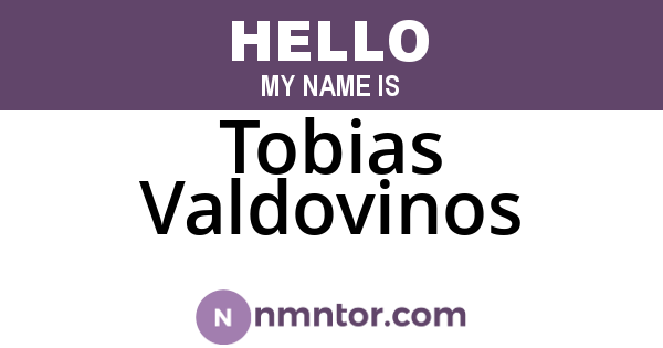 Tobias Valdovinos