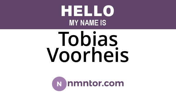 Tobias Voorheis