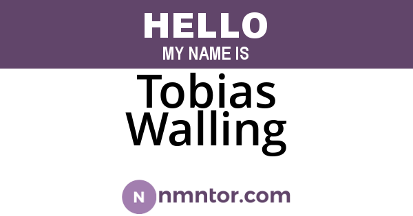 Tobias Walling