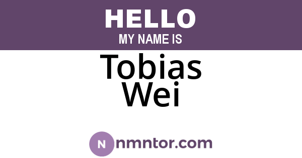 Tobias Wei