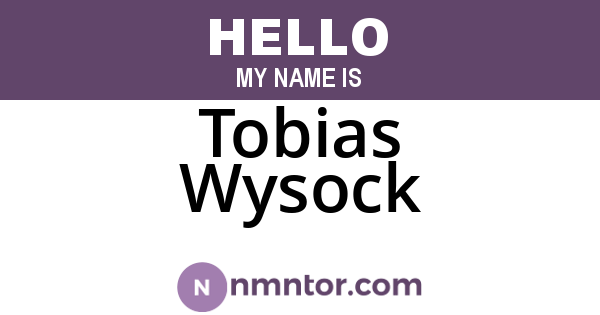 Tobias Wysock