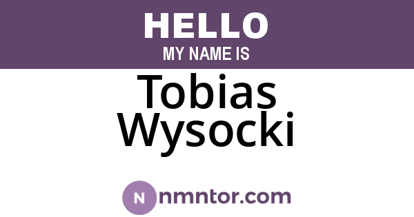 Tobias Wysocki