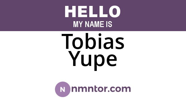 Tobias Yupe