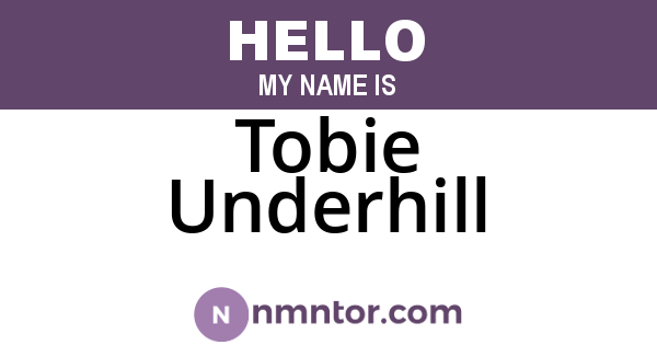 Tobie Underhill