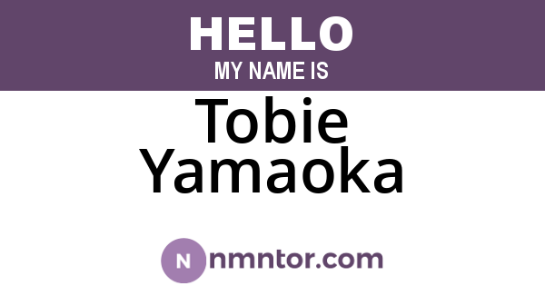 Tobie Yamaoka
