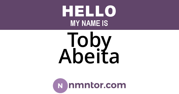 Toby Abeita