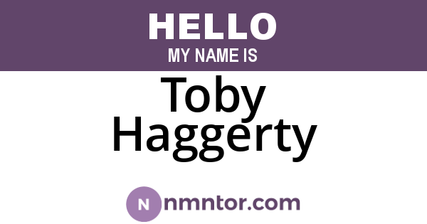 Toby Haggerty