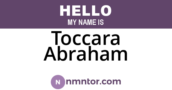 Toccara Abraham
