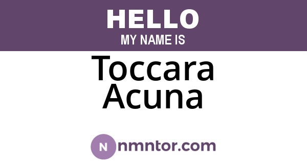 Toccara Acuna