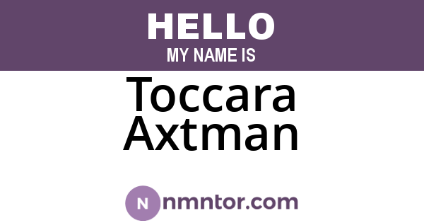 Toccara Axtman