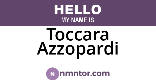 Toccara Azzopardi