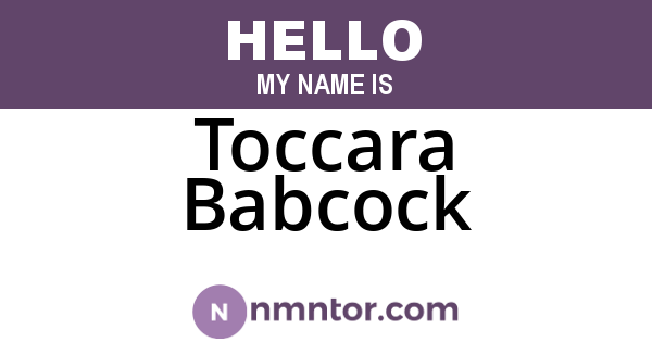 Toccara Babcock