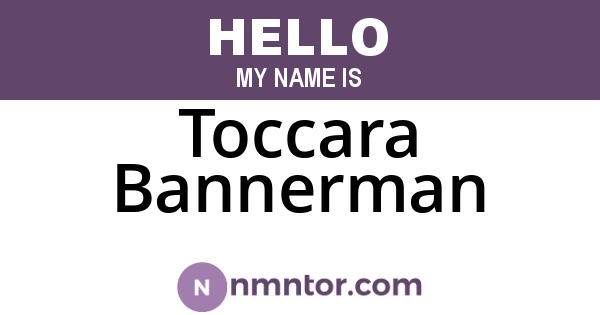 Toccara Bannerman