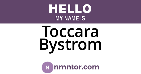 Toccara Bystrom