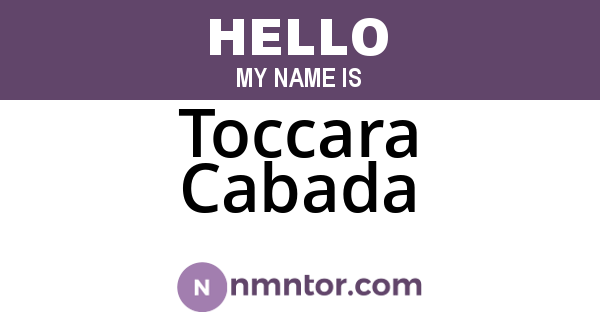 Toccara Cabada