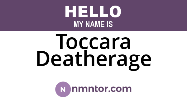 Toccara Deatherage