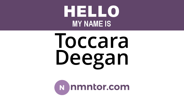 Toccara Deegan