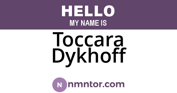 Toccara Dykhoff