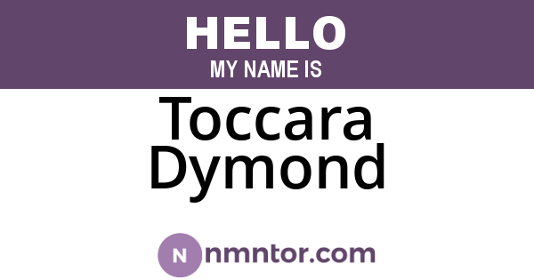 Toccara Dymond