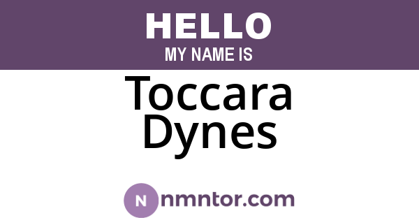 Toccara Dynes