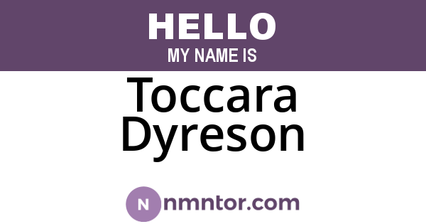 Toccara Dyreson