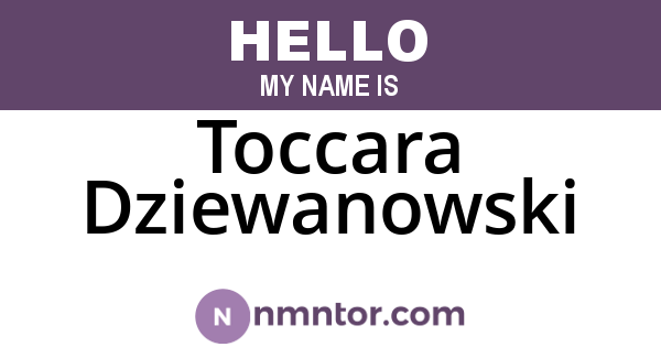 Toccara Dziewanowski