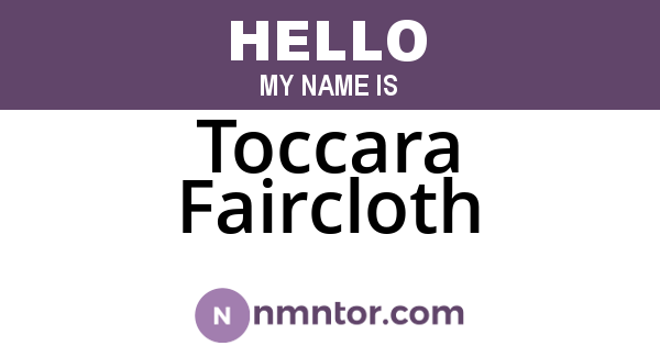 Toccara Faircloth