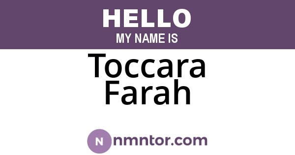 Toccara Farah