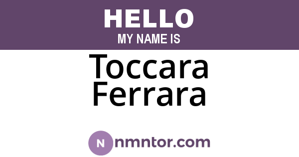Toccara Ferrara