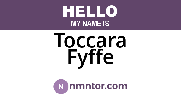 Toccara Fyffe