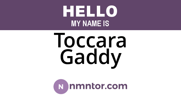 Toccara Gaddy