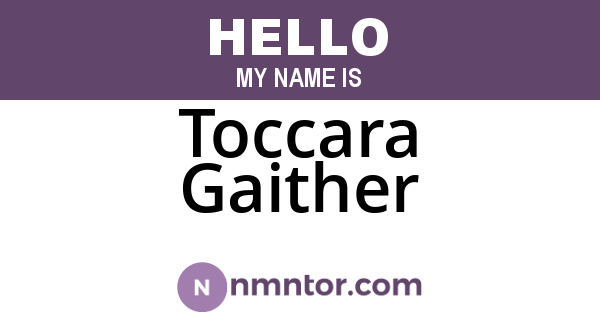 Toccara Gaither