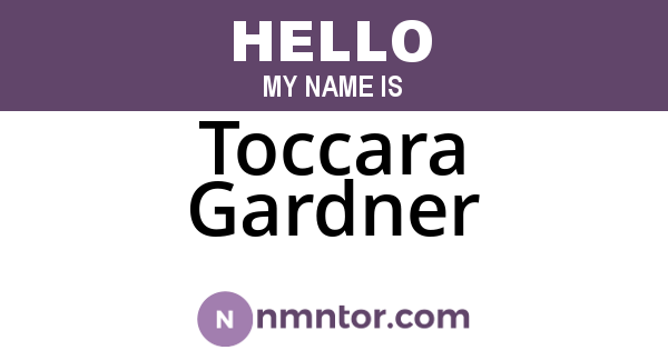 Toccara Gardner