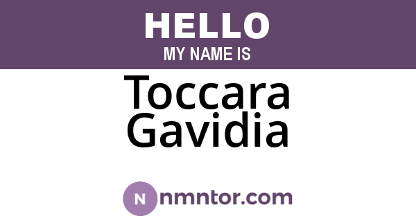 Toccara Gavidia