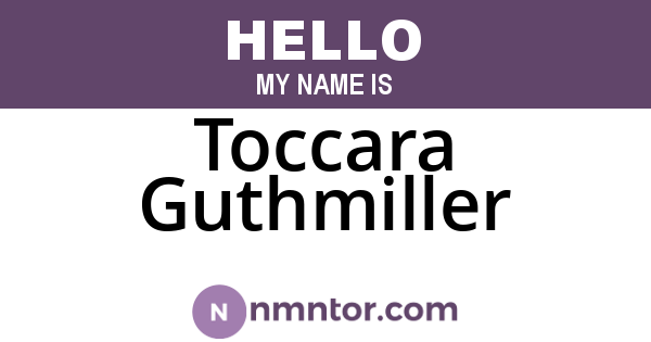 Toccara Guthmiller