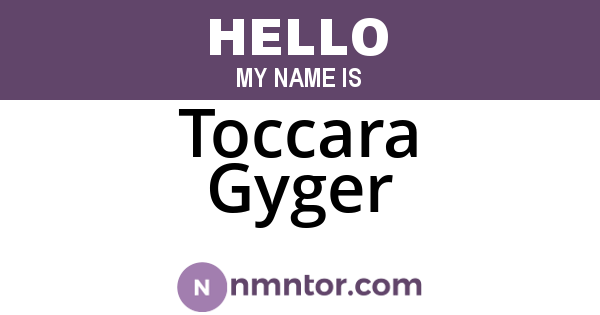 Toccara Gyger