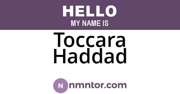 Toccara Haddad