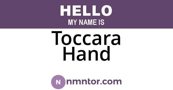 Toccara Hand