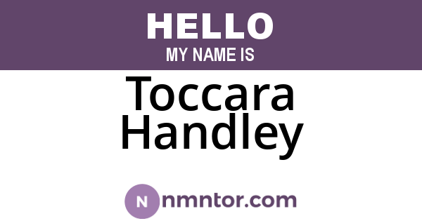 Toccara Handley
