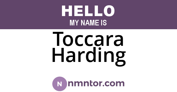 Toccara Harding