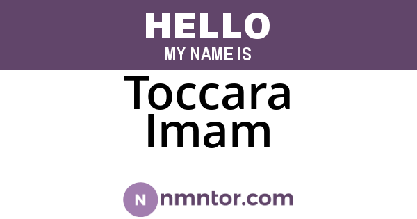 Toccara Imam