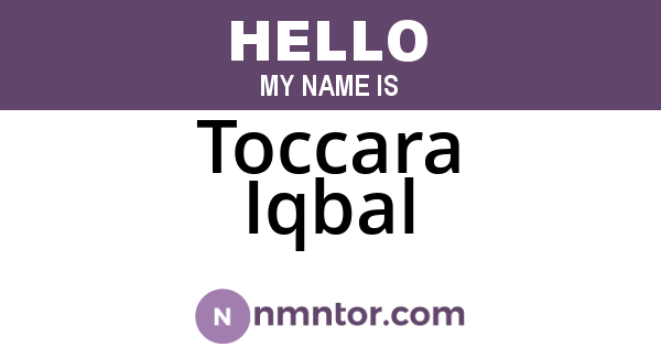 Toccara Iqbal