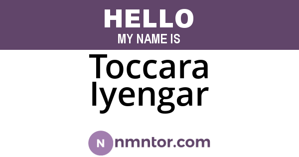 Toccara Iyengar