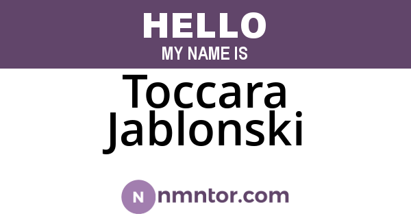 Toccara Jablonski