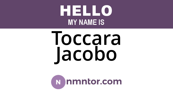 Toccara Jacobo