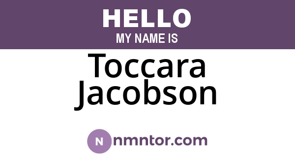 Toccara Jacobson