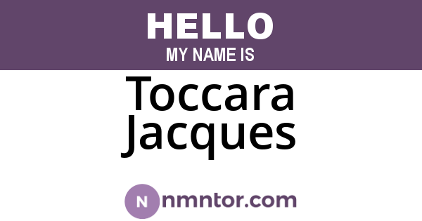 Toccara Jacques