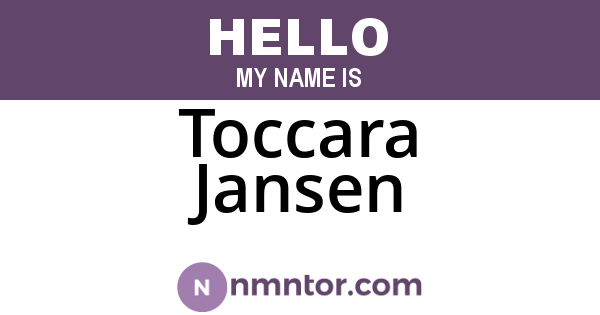 Toccara Jansen