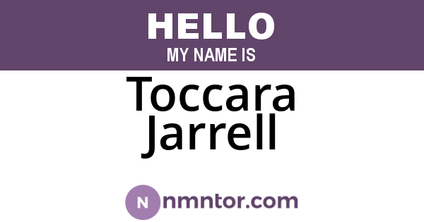 Toccara Jarrell