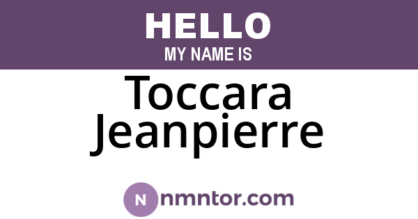 Toccara Jeanpierre